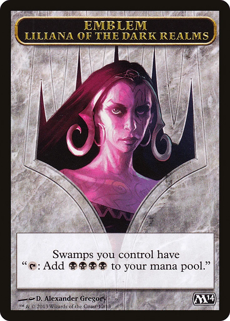 Liliana of the Dark Realms Emblem · Magic 2014