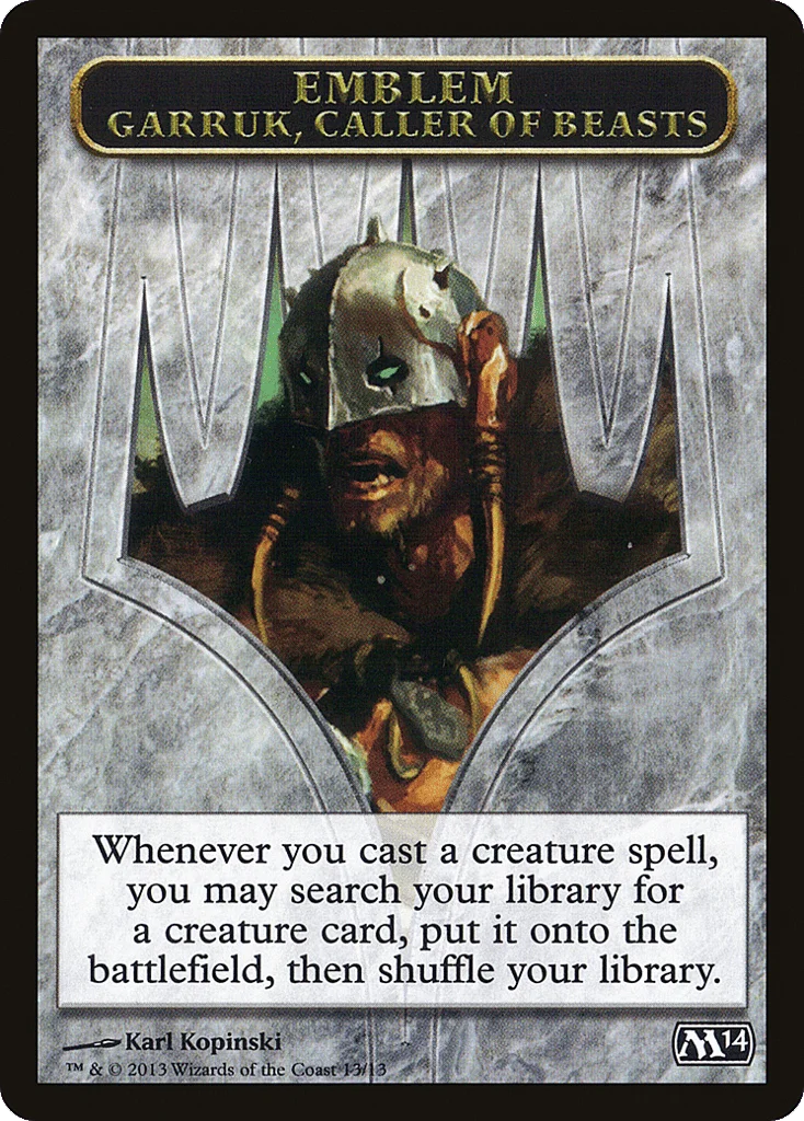 Garruk, Caller of Beasts Emblem · Magic 2014