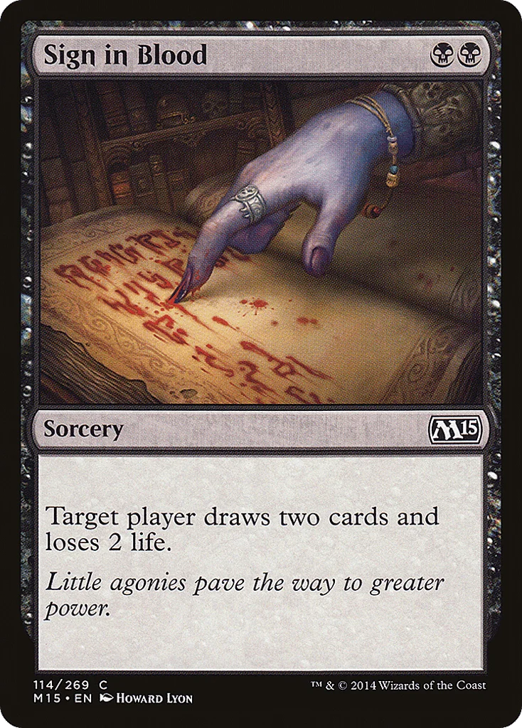 Sign in Blood · Magic 2015