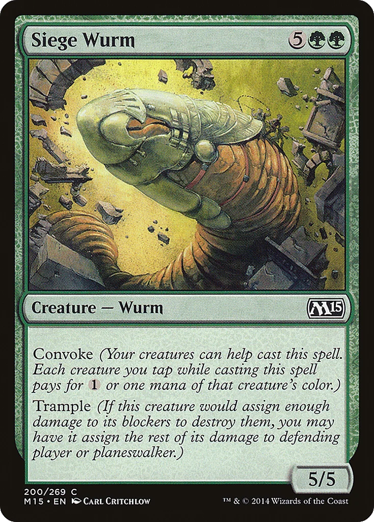 Siege Wurm · Magic 2015