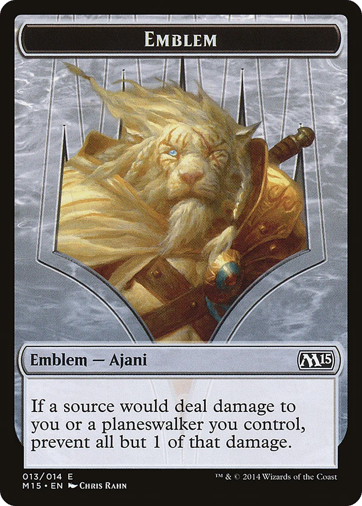 Ajani Steadfast Emblem · Magic 2015