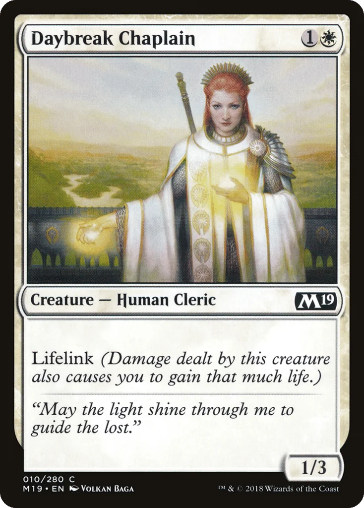 Daybreak Chaplain · Core Set 2019