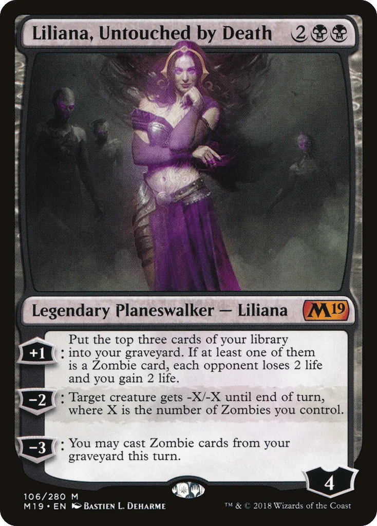 Liliana, Untouched by Death · Core Set 2019