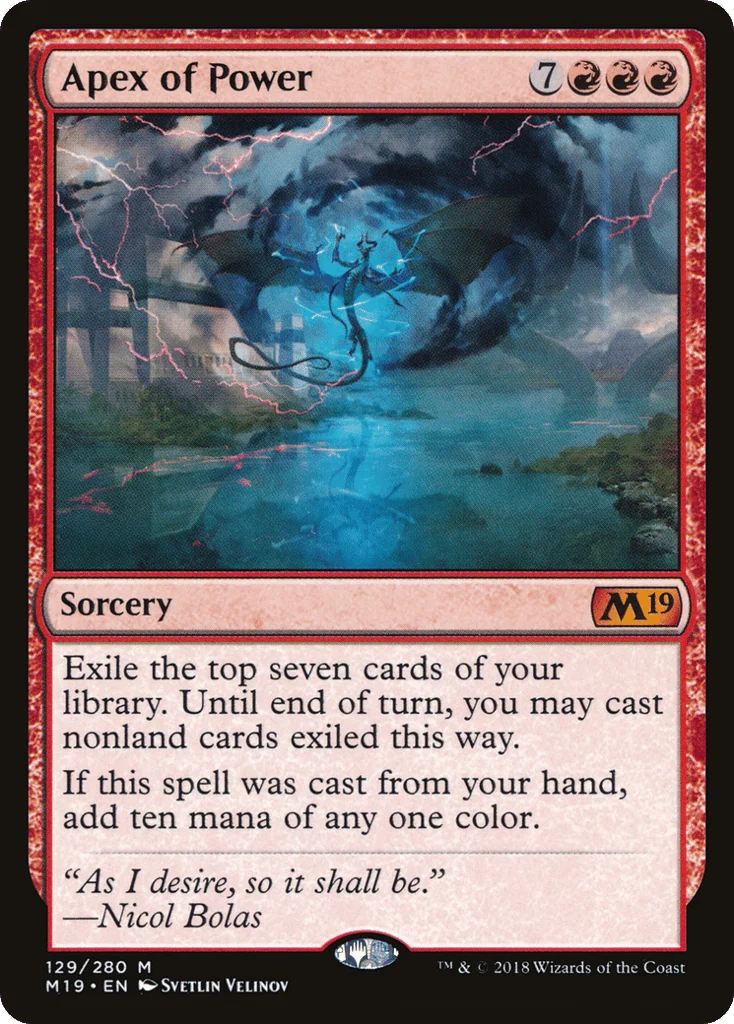 Apex of Power · Core Set 2019