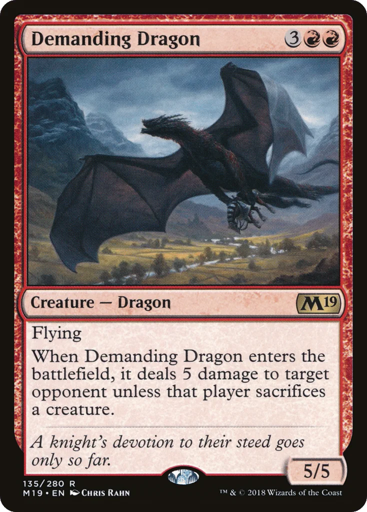 Demanding Dragon · Core Set 2019