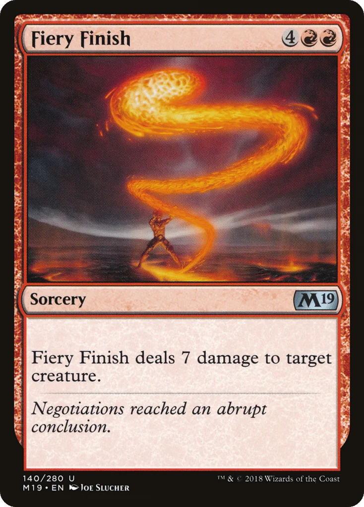 Fiery Finish · Core Set 2019