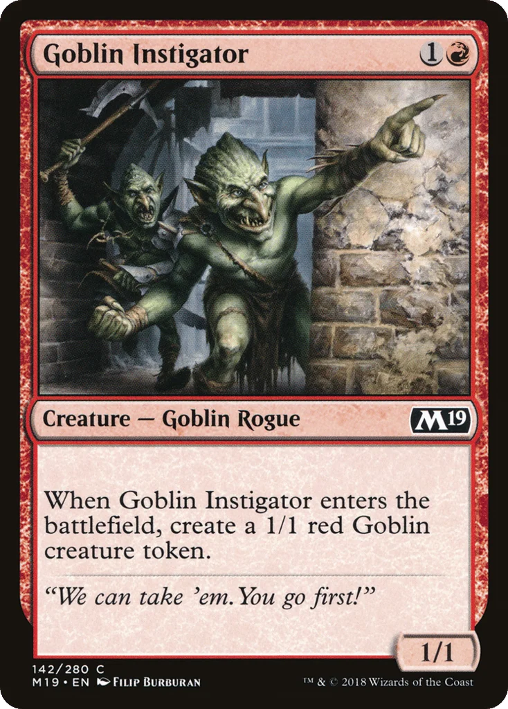 Goblin Instigator · Core Set 2019