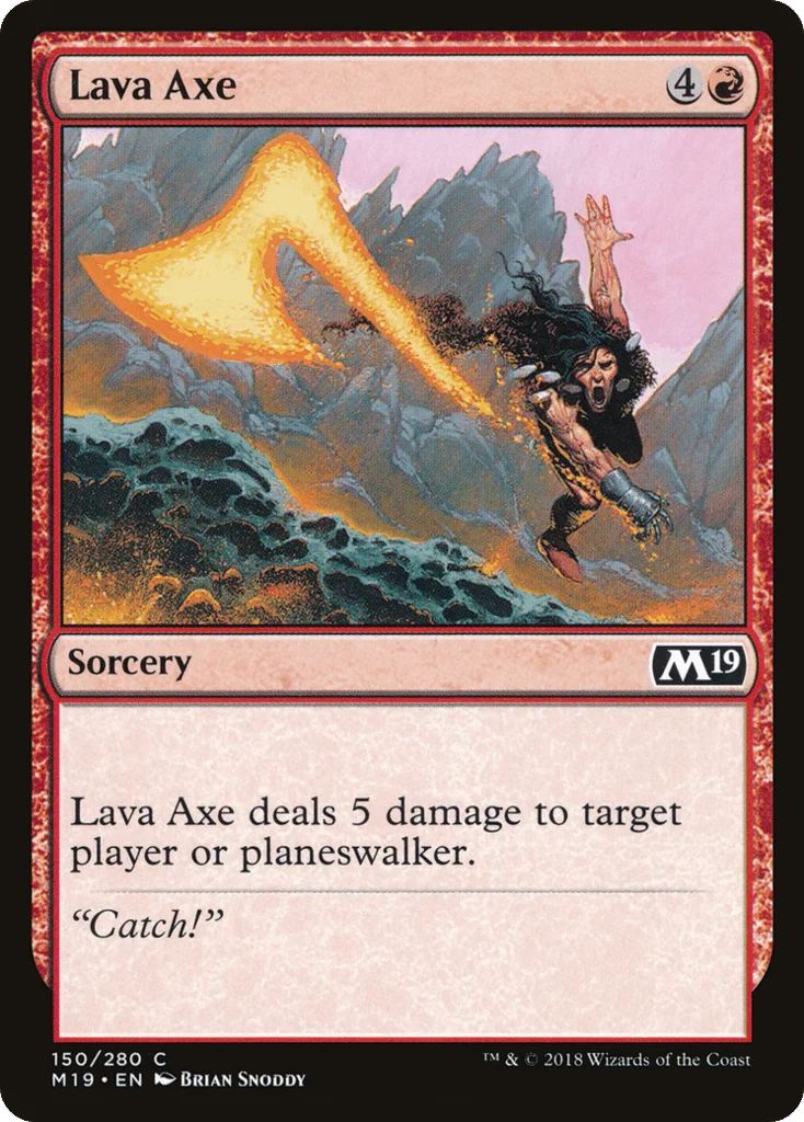 Lava Axe · Core Set 2019