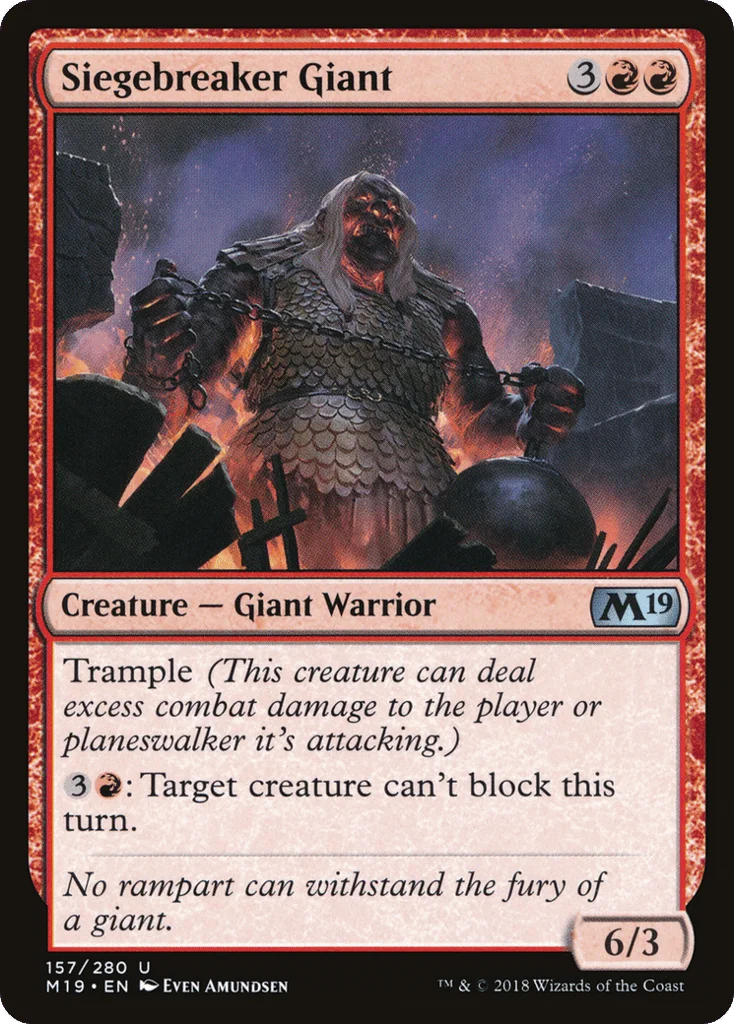 Siegebreaker Giant · Core Set 2019