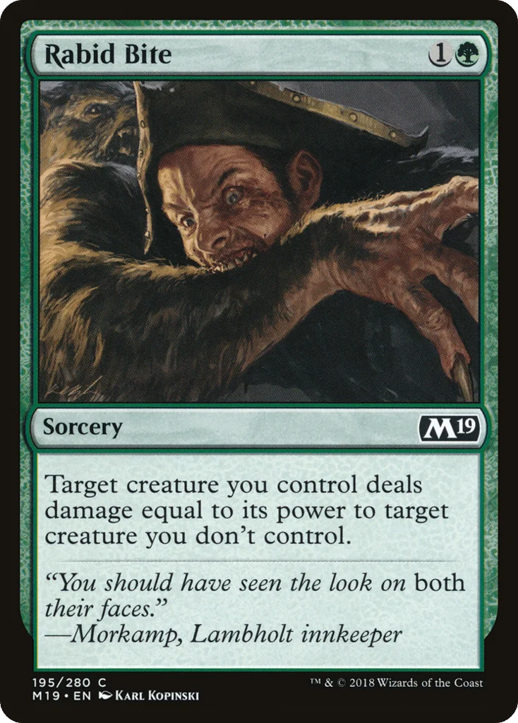 Rabid Bite · Core Set 2019