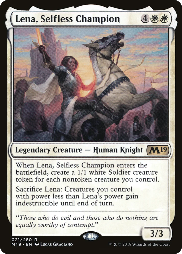 Lena, Selfless Champion · Core Set 2019