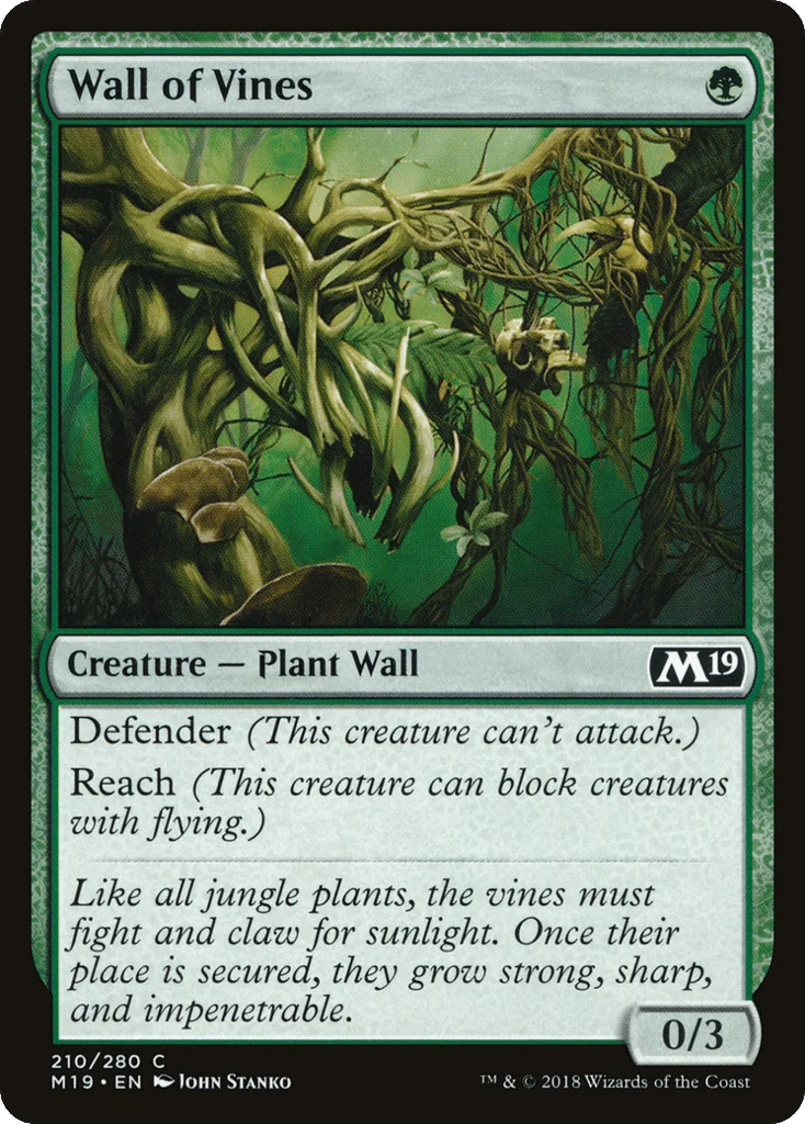 Wall of Vines · Core Set 2019