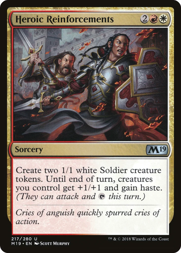 Heroic Reinforcements · Core Set 2019