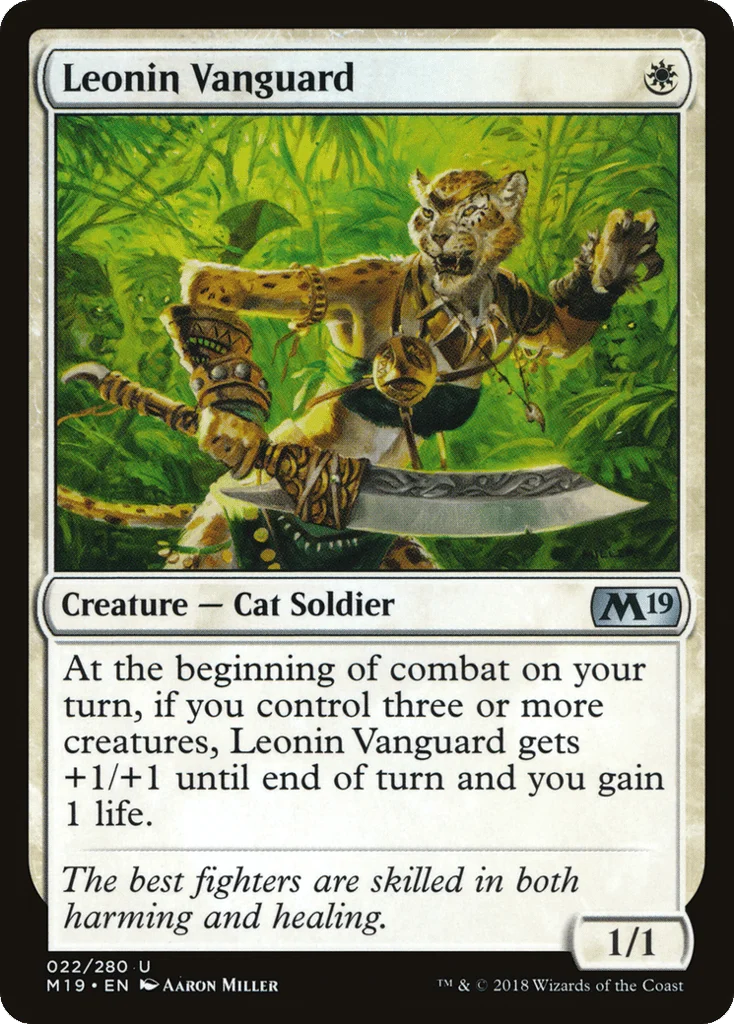 Leonin Vanguard · Core Set 2019