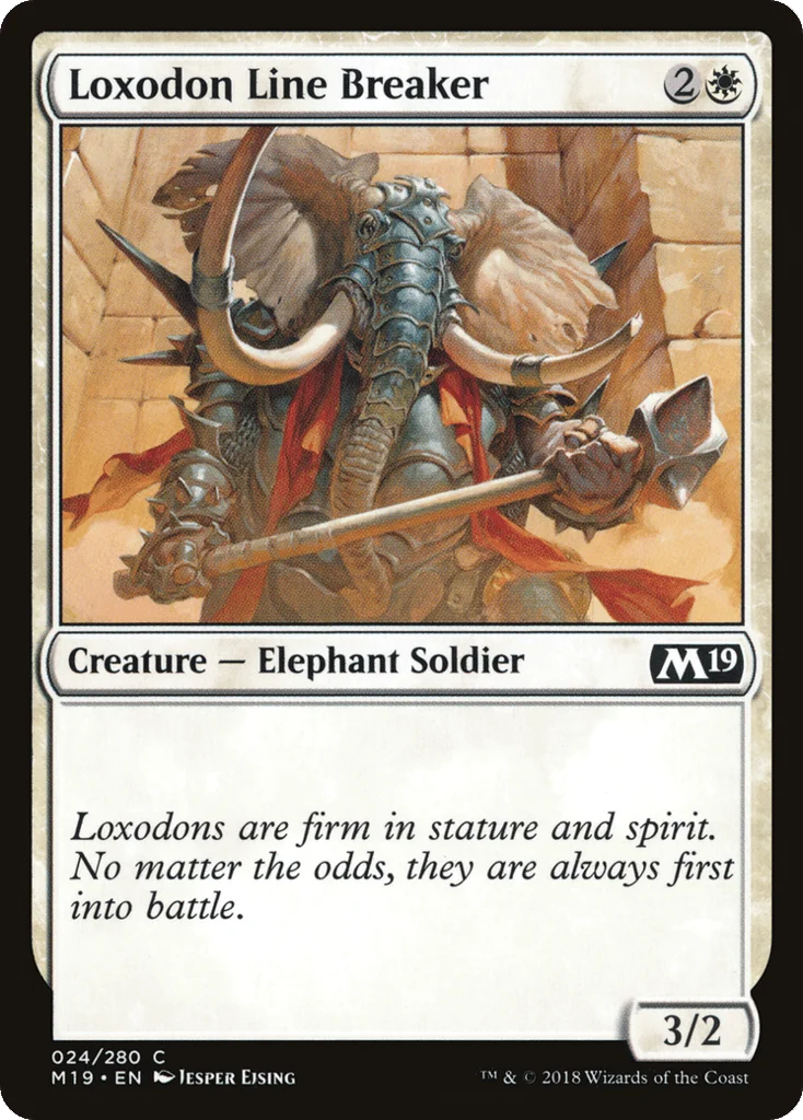 Loxodon Line Breaker · Core Set 2019