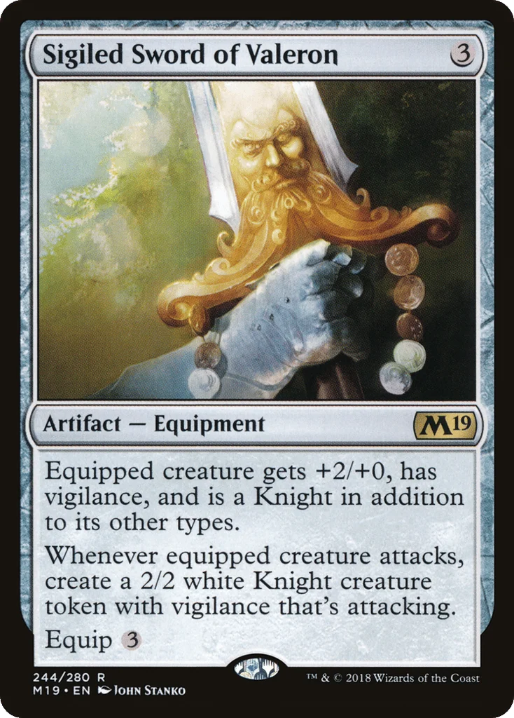 Sigiled Sword of Valeron · Core Set 2019