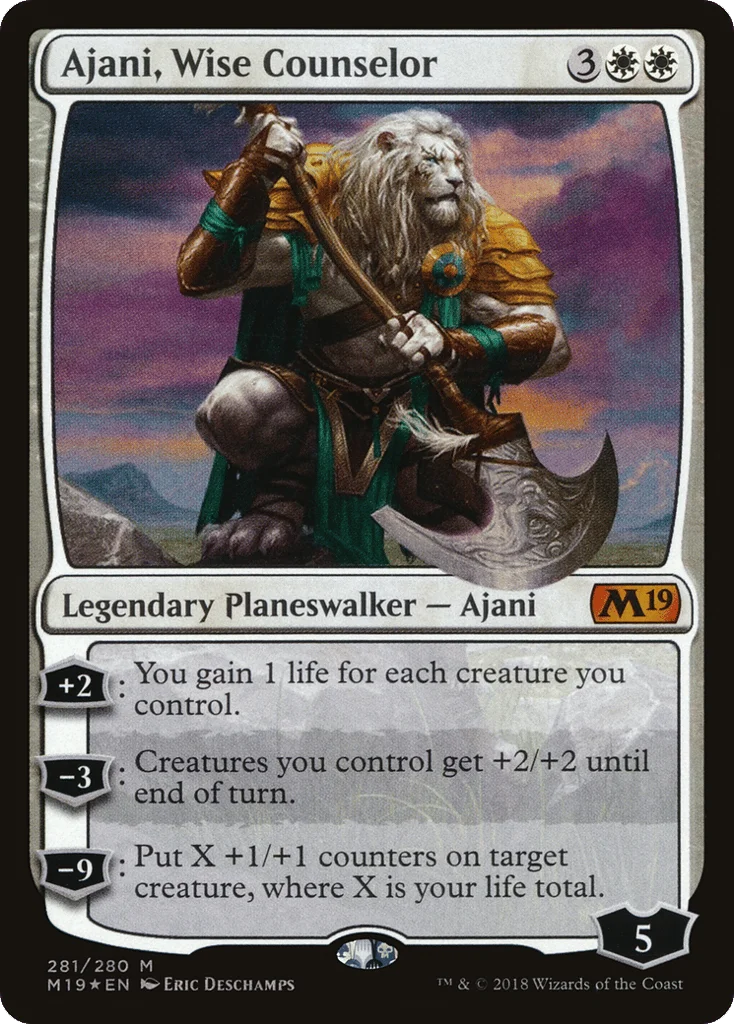 Ajani, Wise Counselor · Core Set 2019