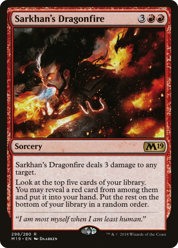 Sarkhan's Dragonfire · Core Set 2019