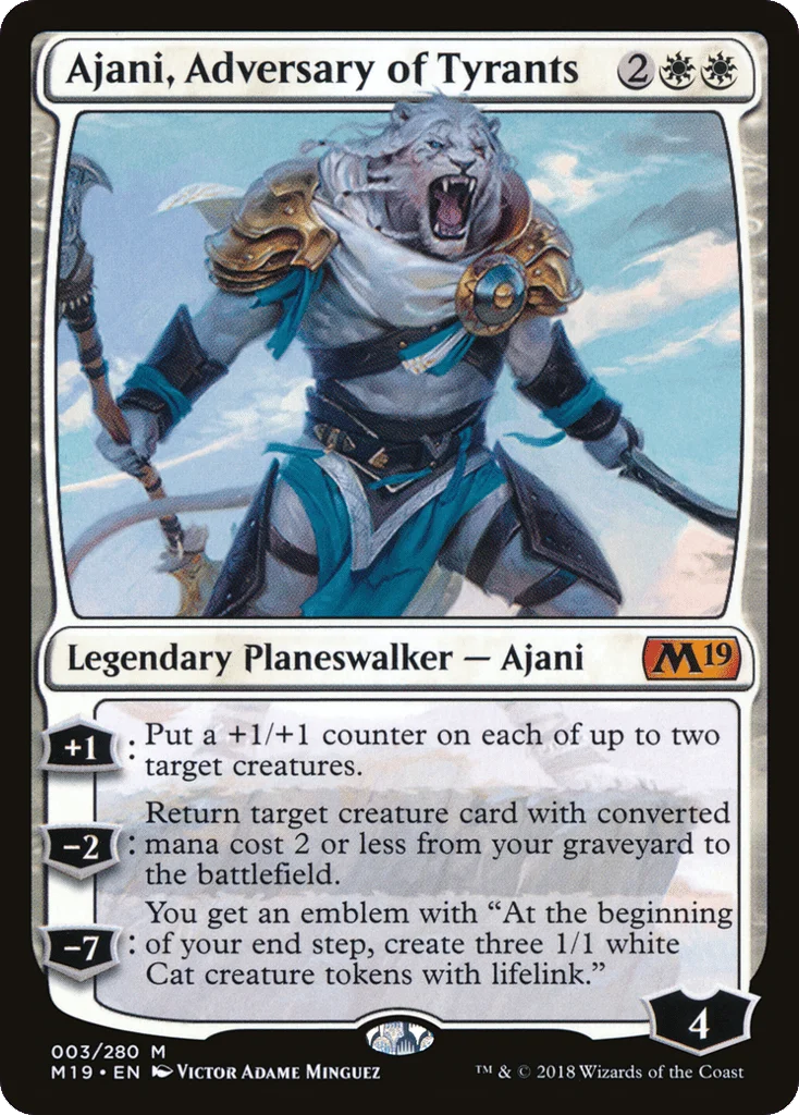 Ajani, Adversary of Tyrants · Core Set 2019