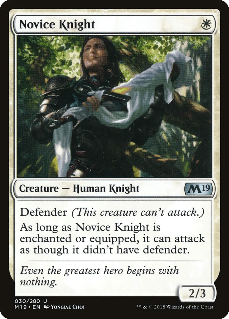 Novice Knight · Core Set 2019