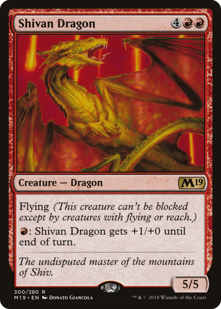 Shivan Dragon · Core Set 2019