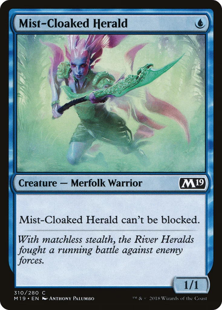 Mist-Cloaked Herald · Core Set 2019