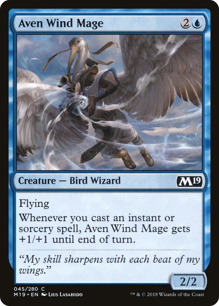 Aven Wind Mage · Core Set 2019