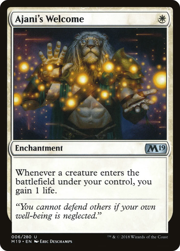 Ajani's Welcome · Core Set 2019