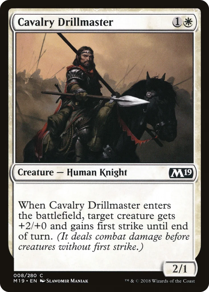 Cavalry Drillmaster · Core Set 2019