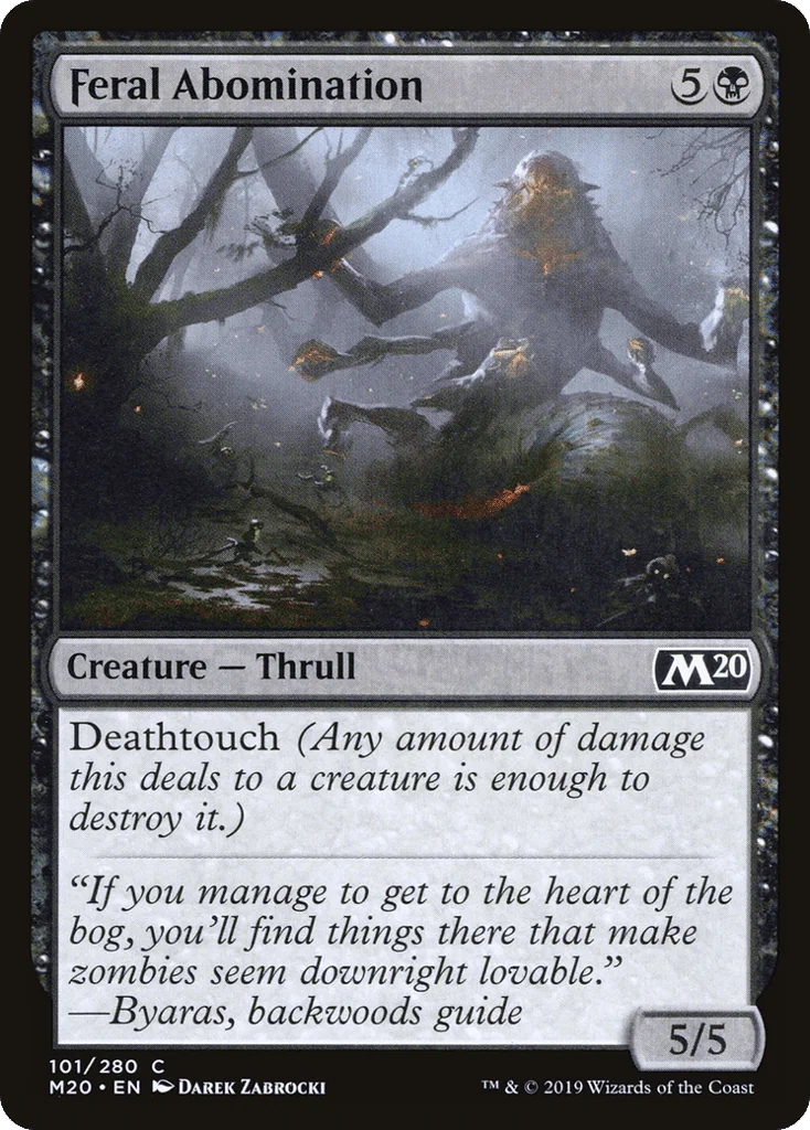 Feral Abomination · Core Set 2020