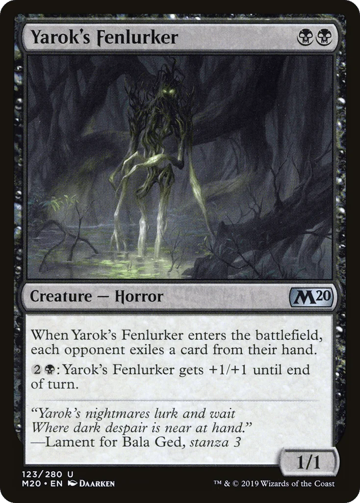 Yarok's Fenlurker · Core Set 2020