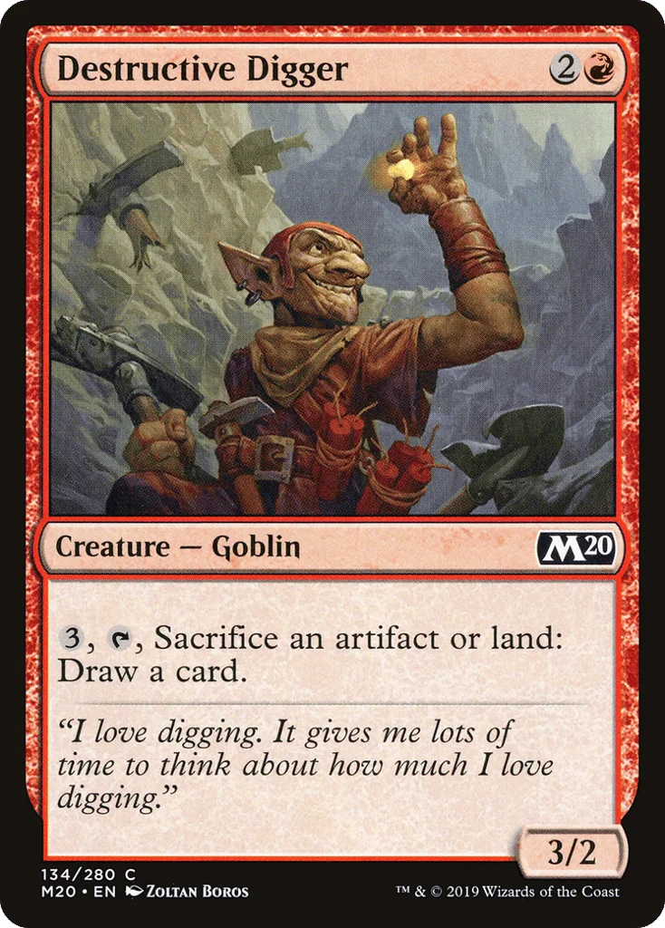 Destructive Digger · Core Set 2020