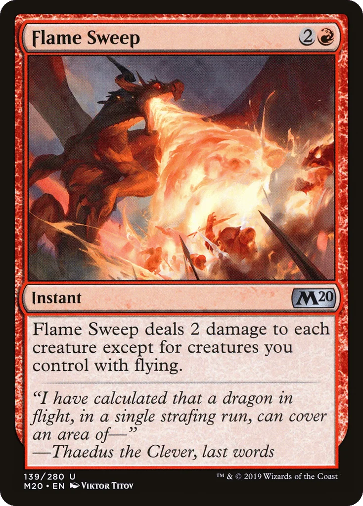 Flame Sweep · Core Set 2020
