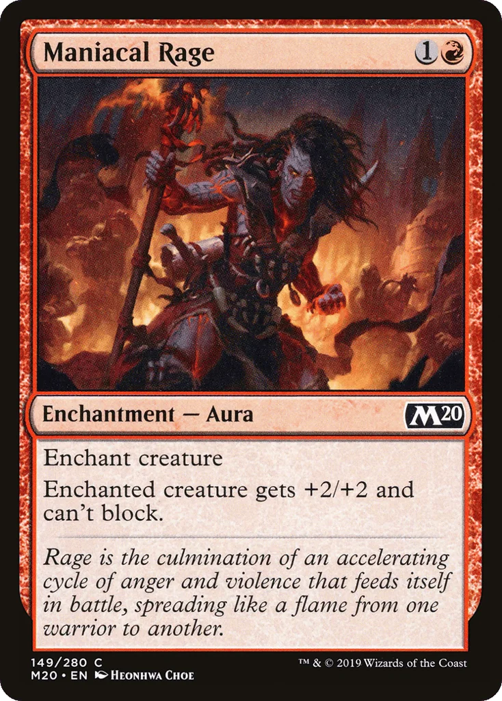 Maniacal Rage · Core Set 2020