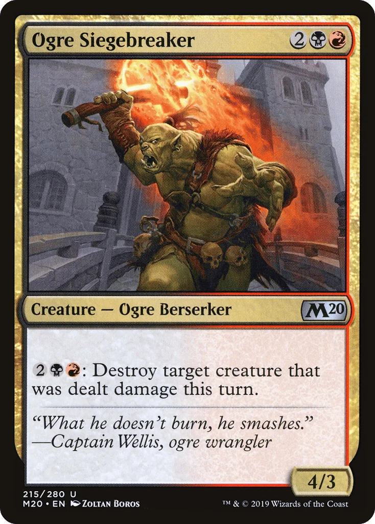 Ogre Siegebreaker · Core Set 2020