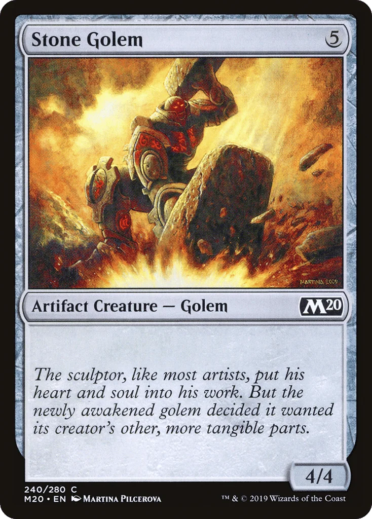 Stone Golem · Core Set 2020