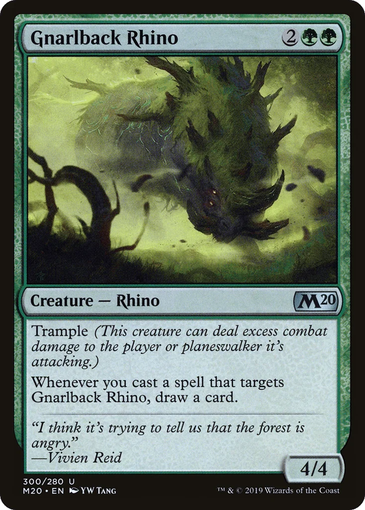 Gnarlback Rhino · Core Set 2020