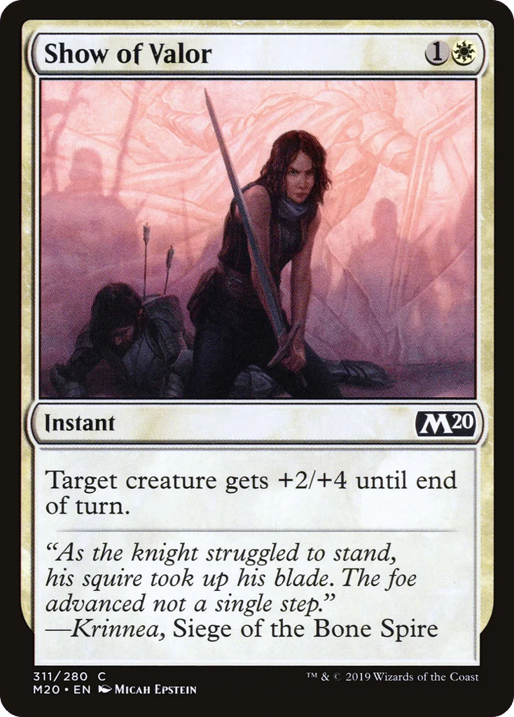 Show of Valor · Core Set 2020