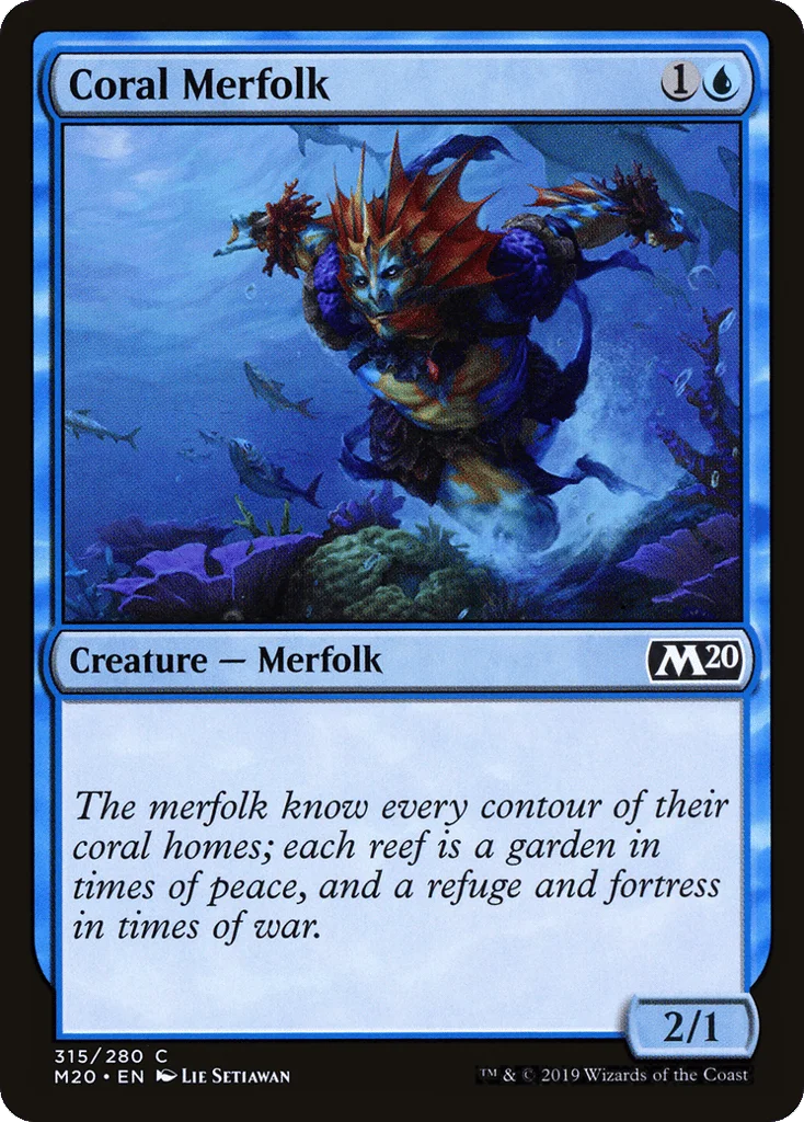 Coral Merfolk · Core Set 2020