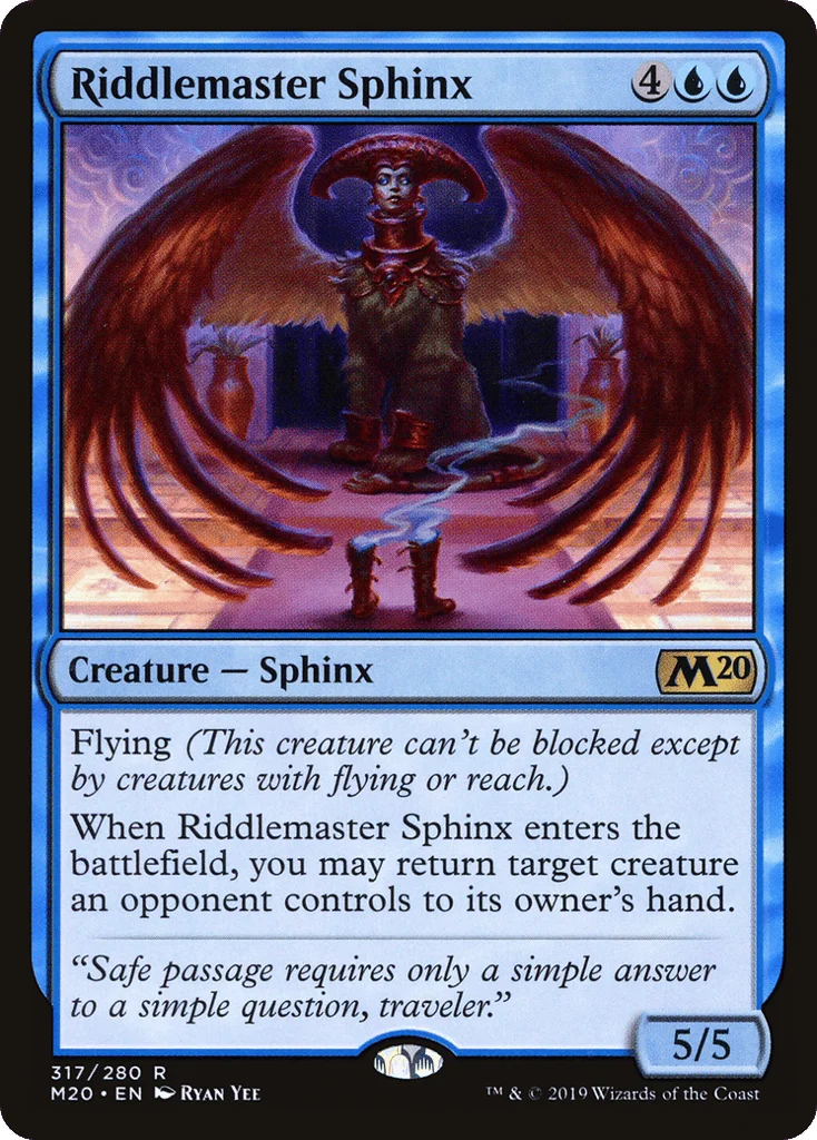 Riddlemaster Sphinx · Core Set 2020