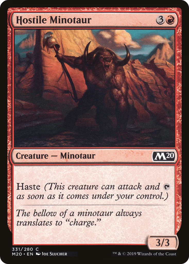 Hostile Minotaur · Core Set 2020