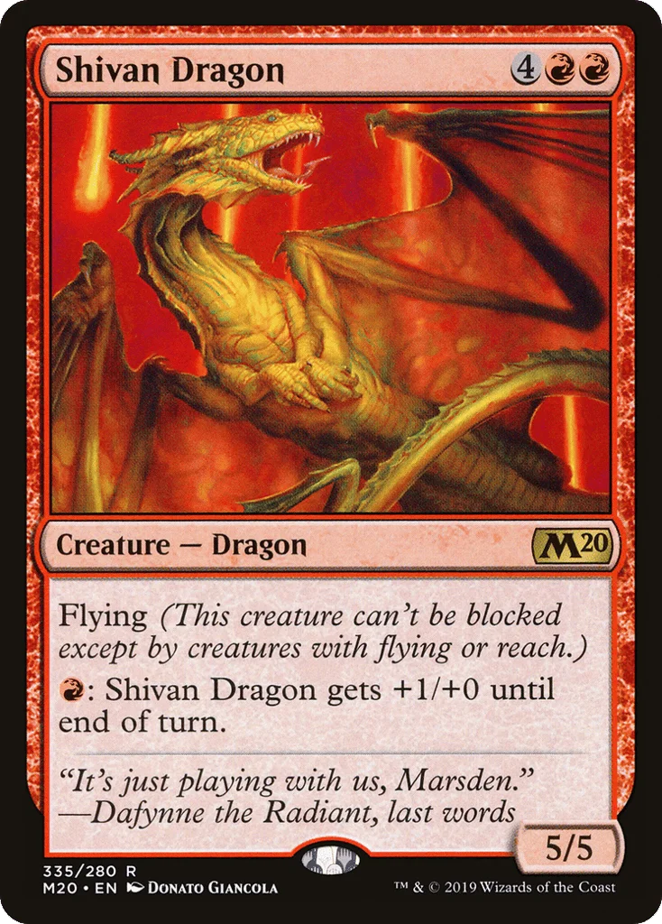 Shivan Dragon · Core Set 2020