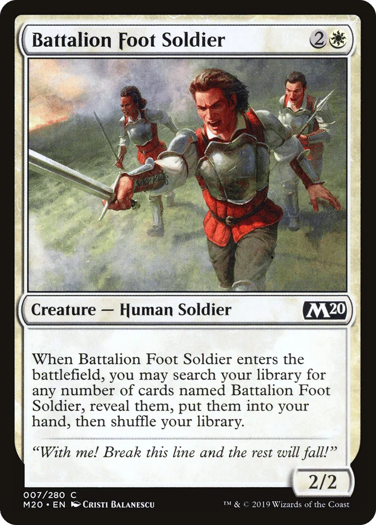 Battalion Foot Soldier · Core Set 2020