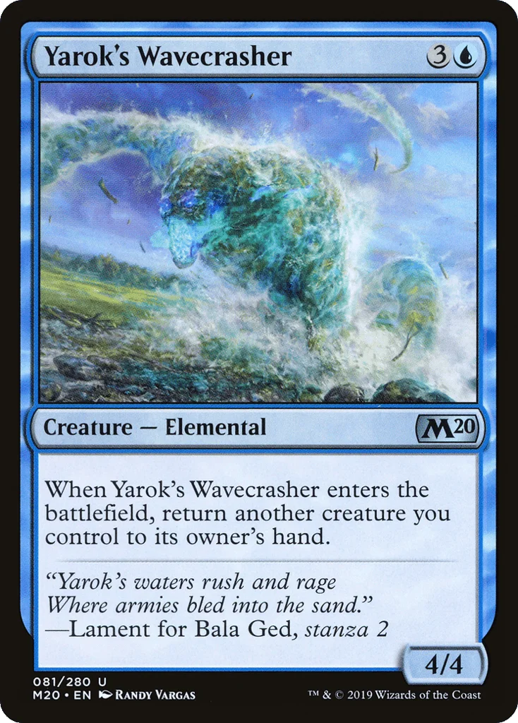 Yarok's Wavecrasher · Core Set 2020