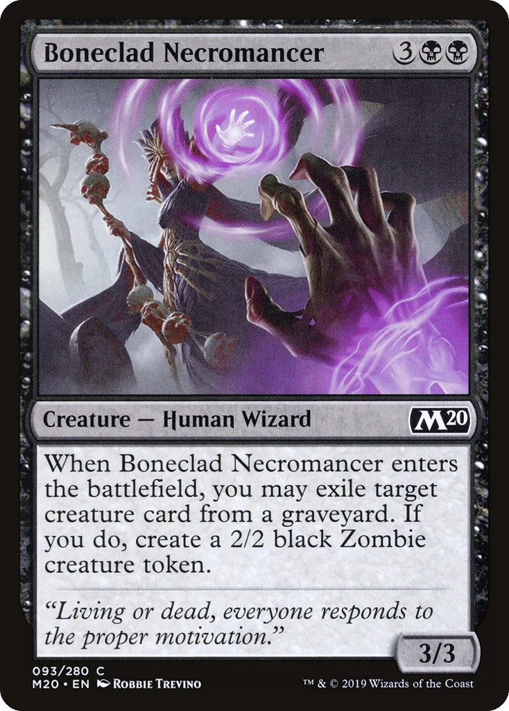 Boneclad Necromancer · Core Set 2020