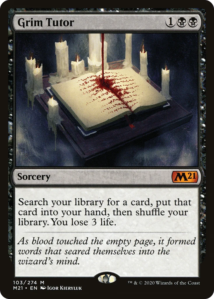 Grim Tutor · Core Set 2021