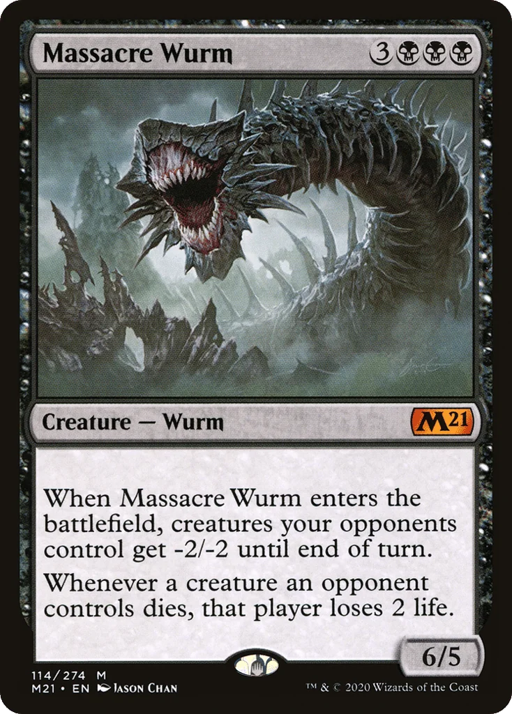 Massacre Wurm · Core Set 2021