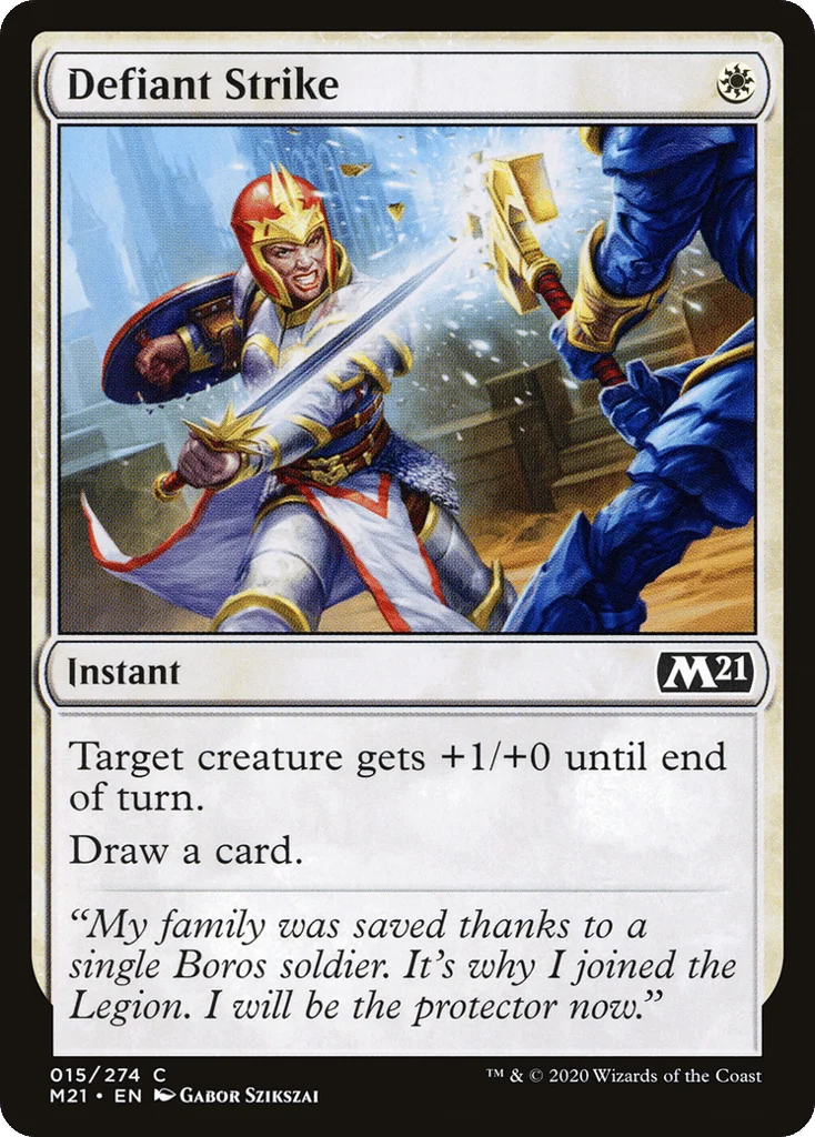 Defiant Strike · Core Set 2021