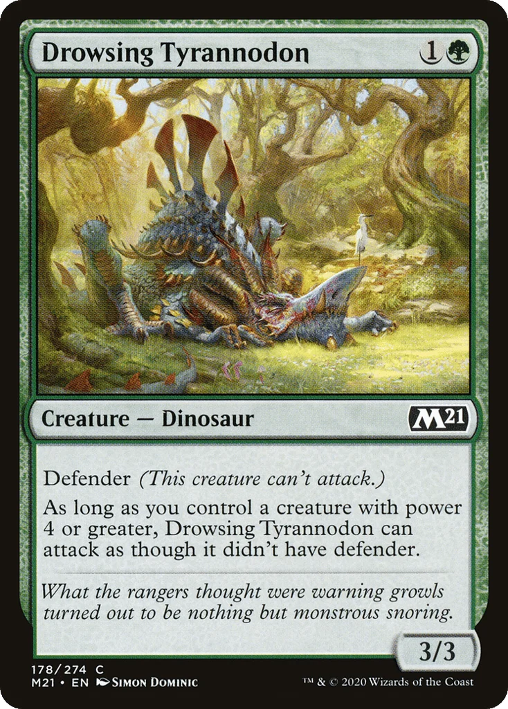 Drowsing Tyrannodon · Core Set 2021
