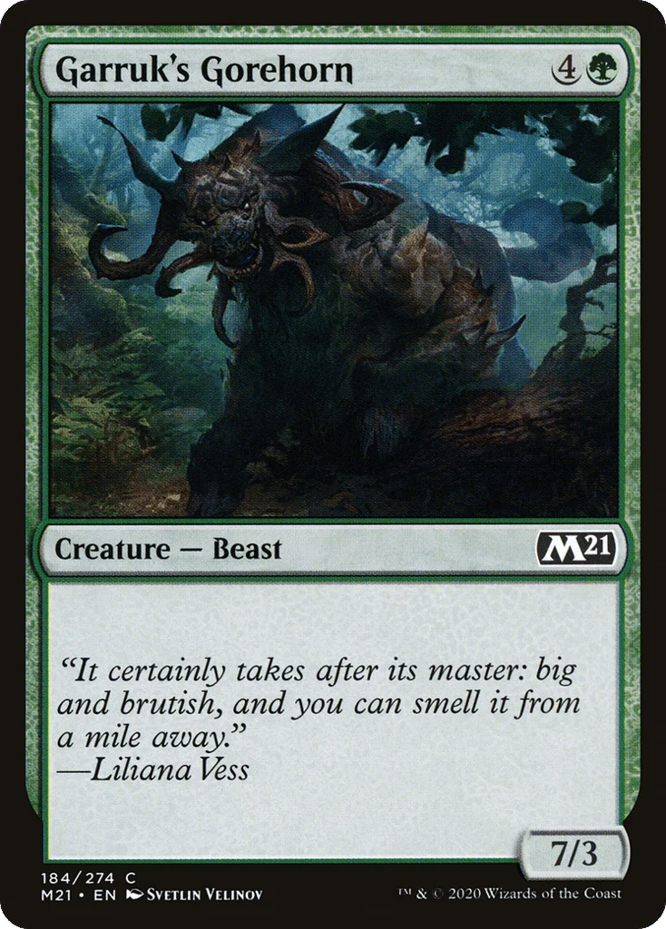 Garruk's Gorehorn · Core Set 2021